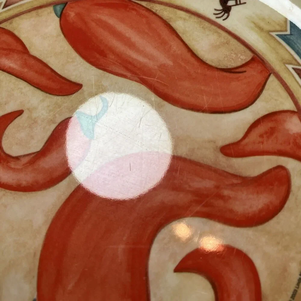 VTG Precidio Linda Norton 2003 Southwestern Chile Kokopelli Melamine Plates (13)